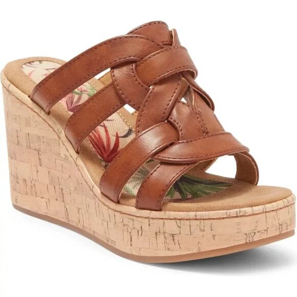 B O C Cora Platform Wedge Sandal (Women) 10 US NIB New - Picture 1 of 3